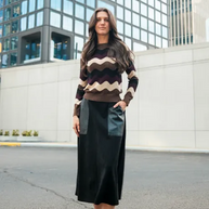 Wave Stripes Sweater -YAL