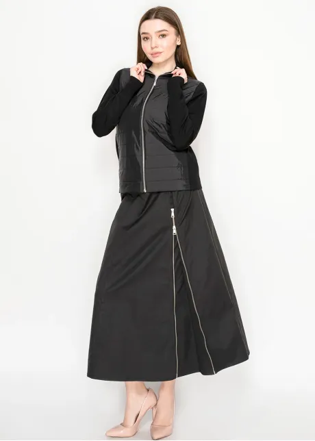 Zip-Up Puffer Jacket-YAL