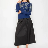 Silver Floral Sweater-YAL