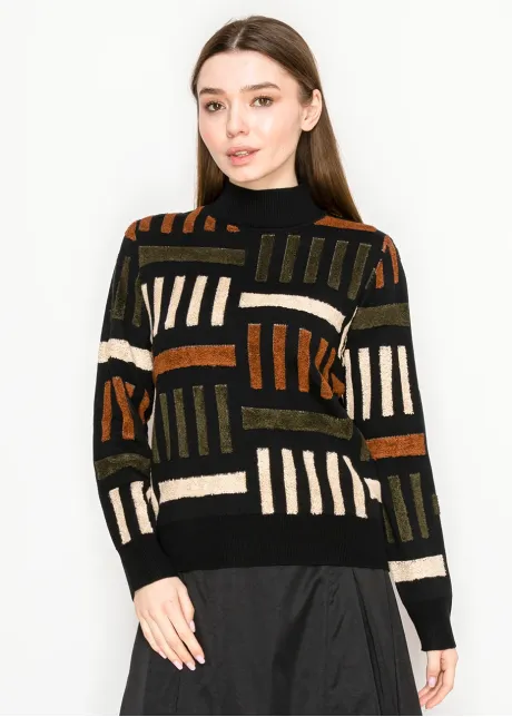 Mock Block Sweater-YAL