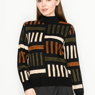 Mock Block Sweater-YAL