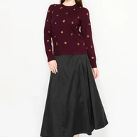 Circle Stitch Crew Sweater-YAL