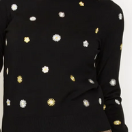 Circle Stitch Crew Sweater-YAL