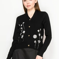 Rose Embroidered Cardi-YAL