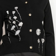 Rose Embroidered Cardi-YAL