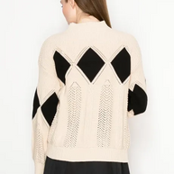 Diamond Mock Sweater-YAL