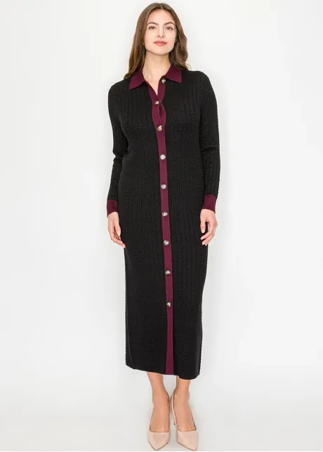 Cable knit Dress-Yal