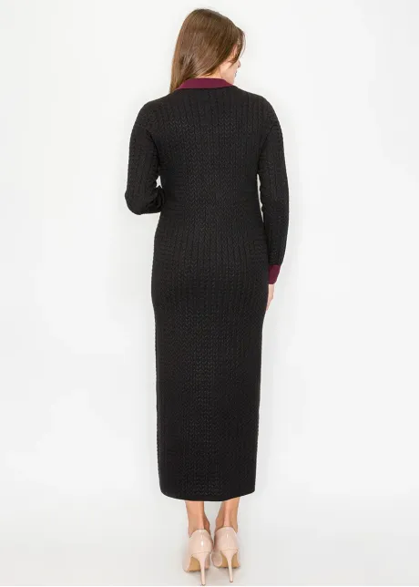 Cable knit Dress-Yal