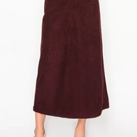 Corduroy Pocket Skirt-YAL