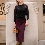 Corduroy Pocket Skirt-YAL