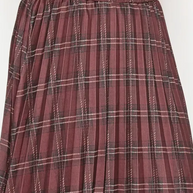 Plaid Pleated Skirt-YAL
