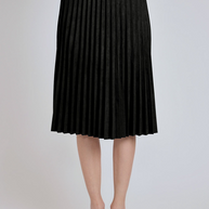 Pleated suede skirt-YAL