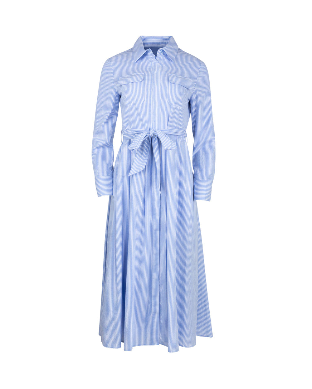 Striped maxi shirt dress –Junee