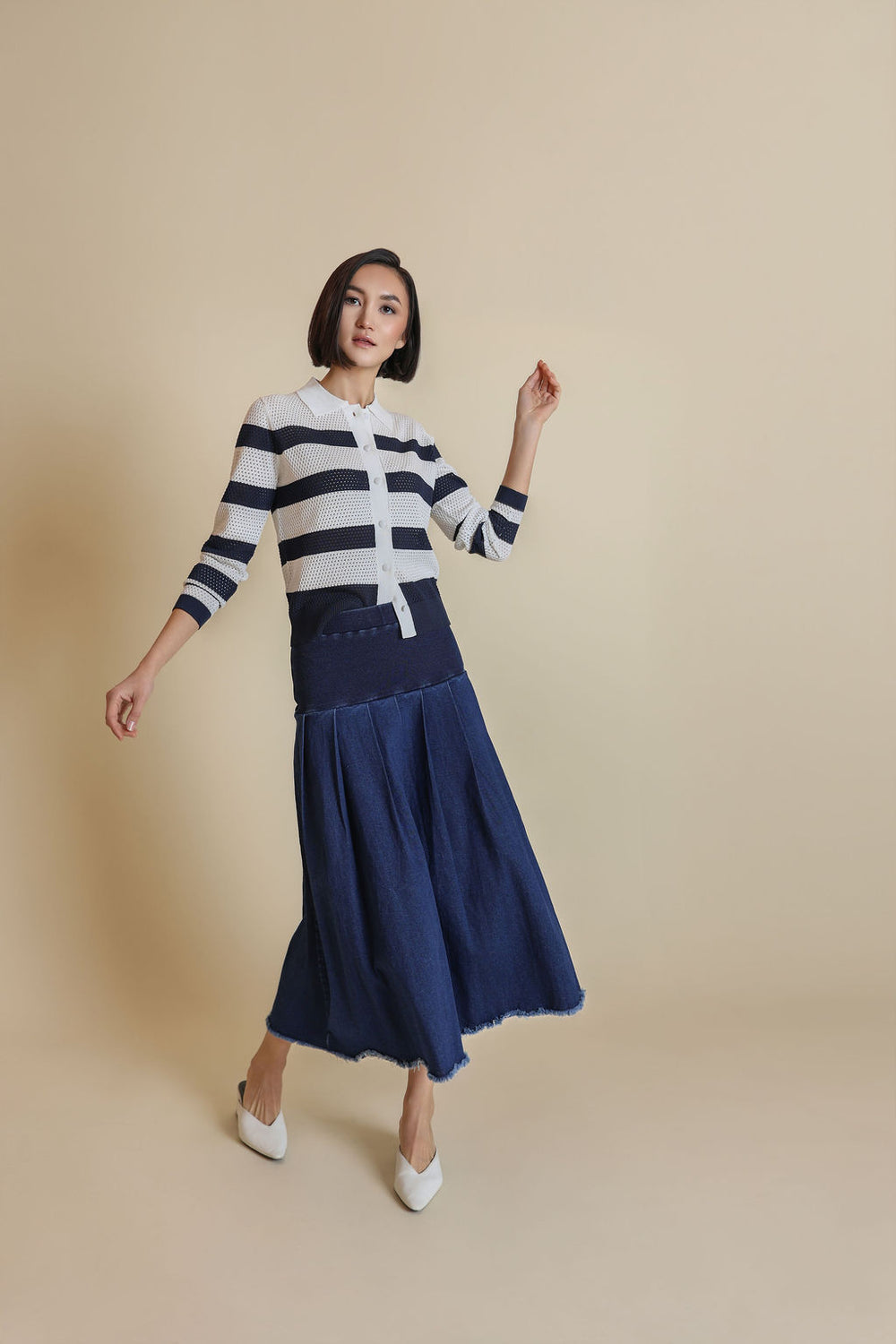 Corso Pointelle Sweater-Junee