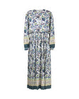 Paisley Pleated Dress-Junee