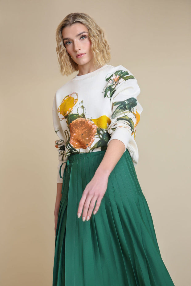Bold Floral Sweatshirt-Junee