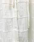 Textured Drawstring Dress-Junee