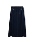 Street front pocket denim skirt￼-Junee