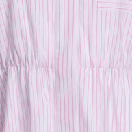 Poplin striped maxi dress