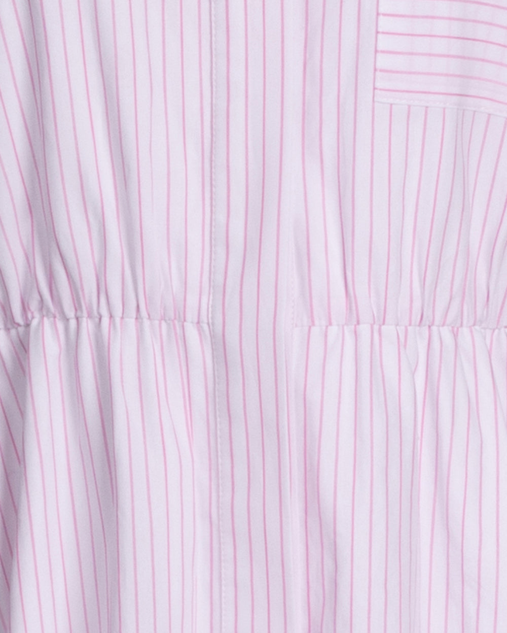 Poplin striped maxi dress