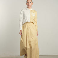 POINT STRIPE POPLIN SKIRT