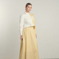 POINT STRIPE POPLIN SKIRT