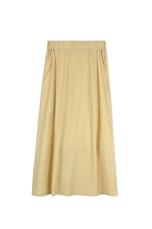 POINT STRIPE POPLIN SKIRT