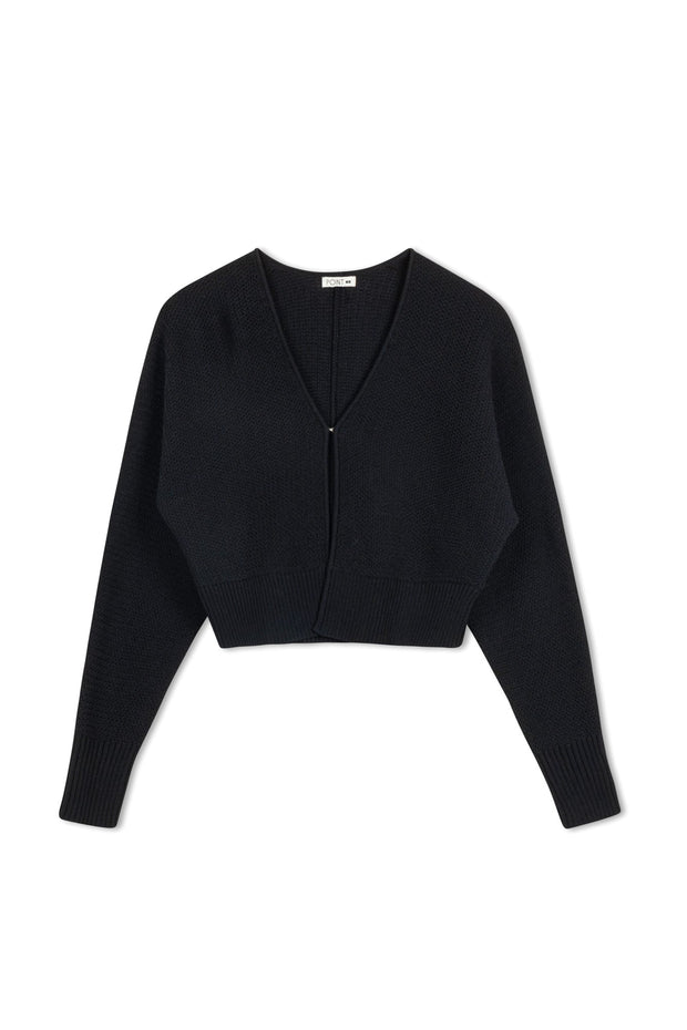 Textured knit Bolero-Point