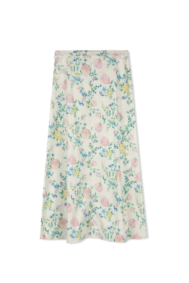 X HD Aline Fringe Hem Skirt-Point