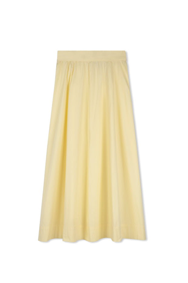 Poplin Maxi Skirt-Point