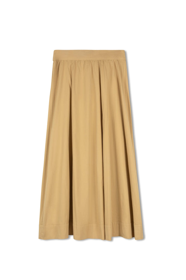 Poplin Maxi Skirt-Point