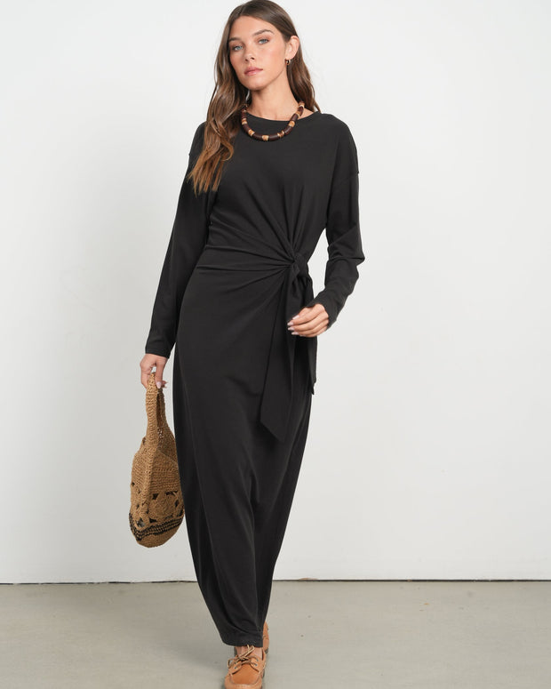Side Tie Dress-Point