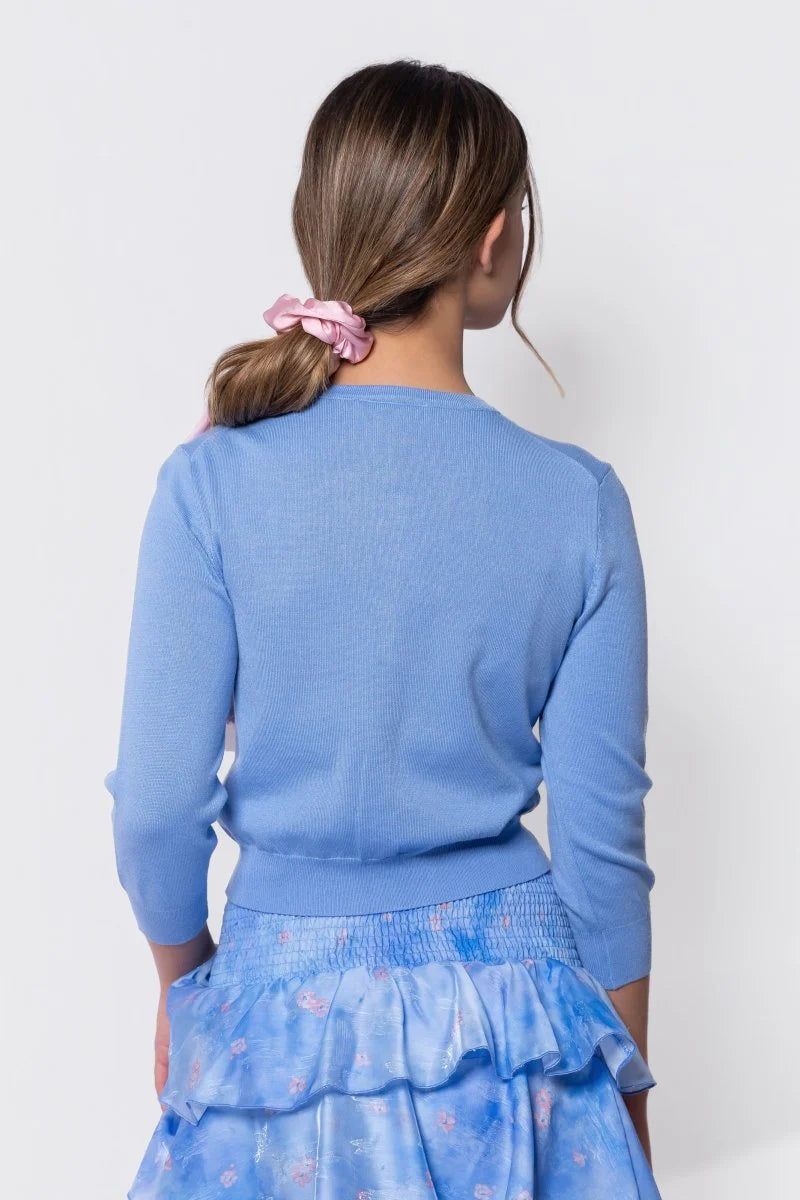3/4 sleeve knit cardigan