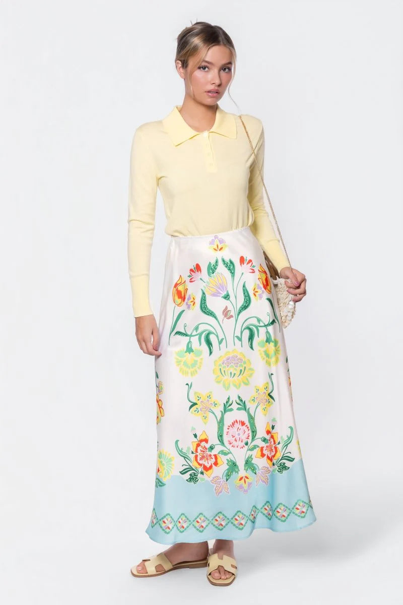 Lisa skirt white patternv