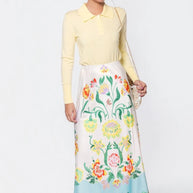 Lisa skirt white patternv