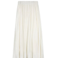 Point linen panel skirt
