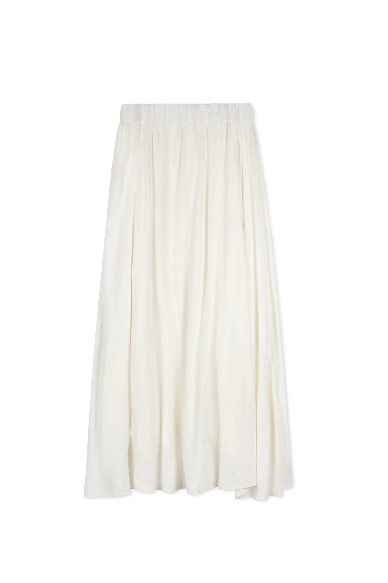 Point linen panel skirt
