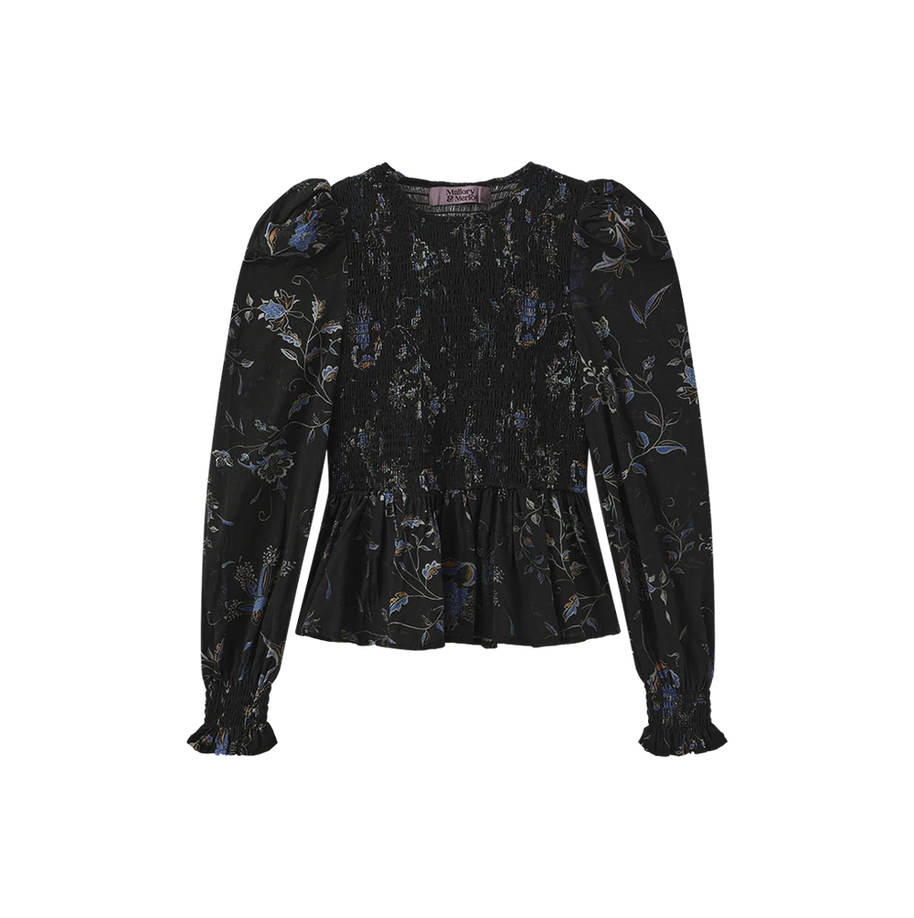 CARY SMOCKED BLOUSE