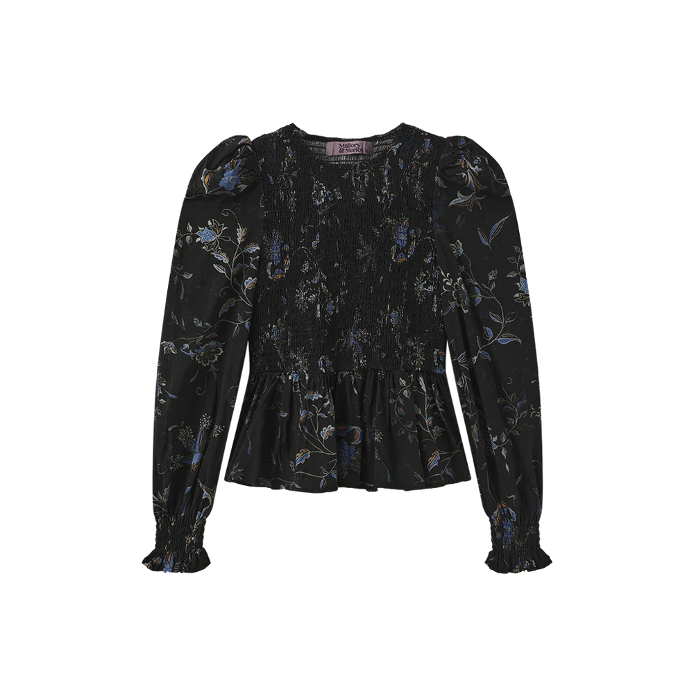 CARY SMOCKED BLOUSE