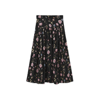 DROP WAIST FLORAL SKIRT