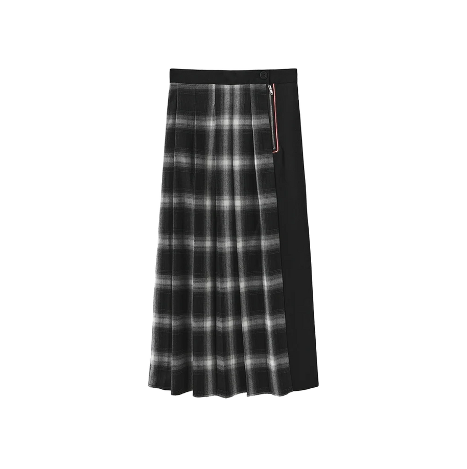 ELISA PLAID MIDI SKIRT