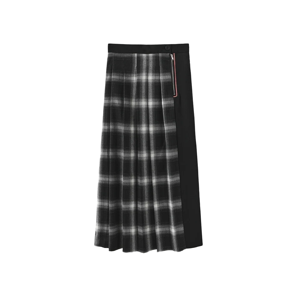 ELISA PLAID MIDI SKIRT