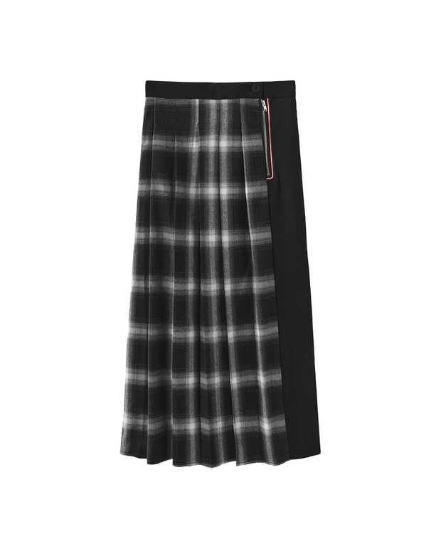 ELISA PLAID MIDI SKIRT