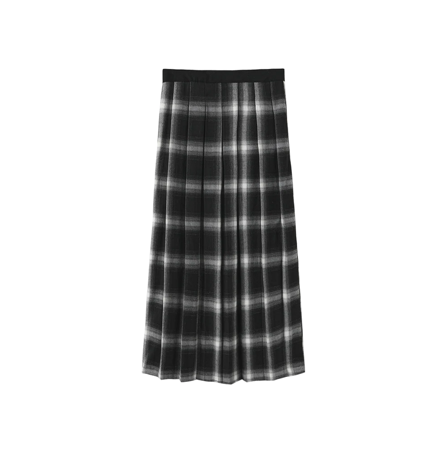 ELISA PLAID MIDI SKIRT