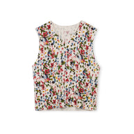 Knit Floral Vest-Junees