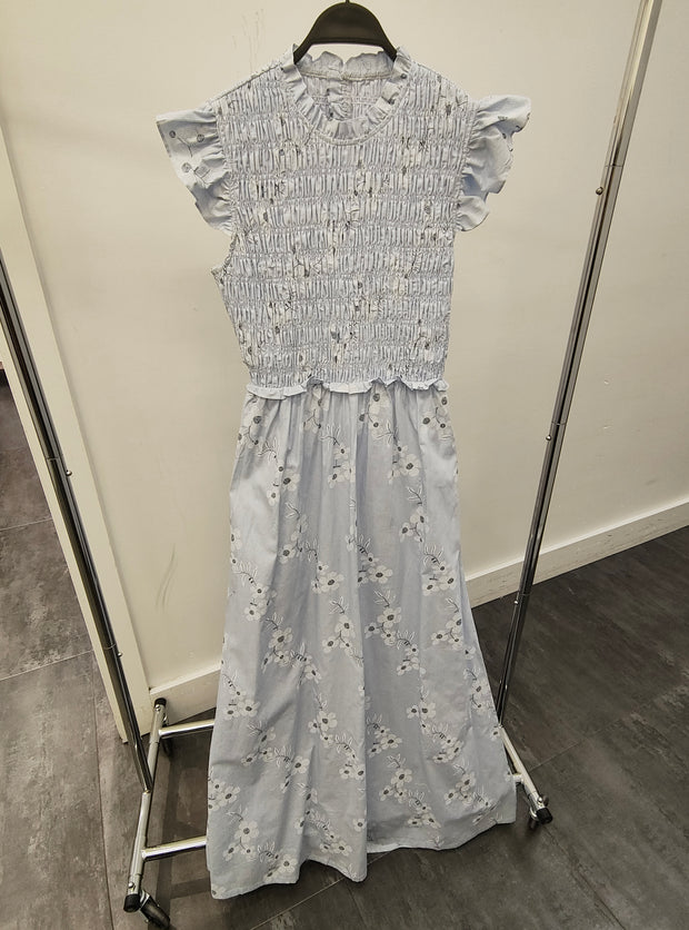 Smoked Tie-back Dress-Honeyseed - Fringe Boutique