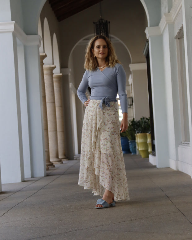 Faux Wrap Tee - Fringe Boutique