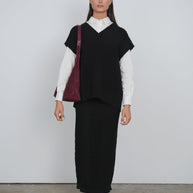 Straight Knit Maxi Skirt - Point