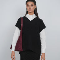 Oversized Sweater Vest - Point
