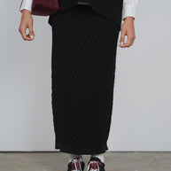 Straight Knit Maxi Skirt - Point